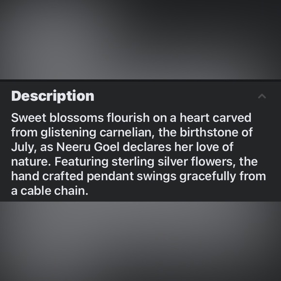 Beautiful large size Carnelian heart with floral design , comes with earrings - Picture 4 of 5